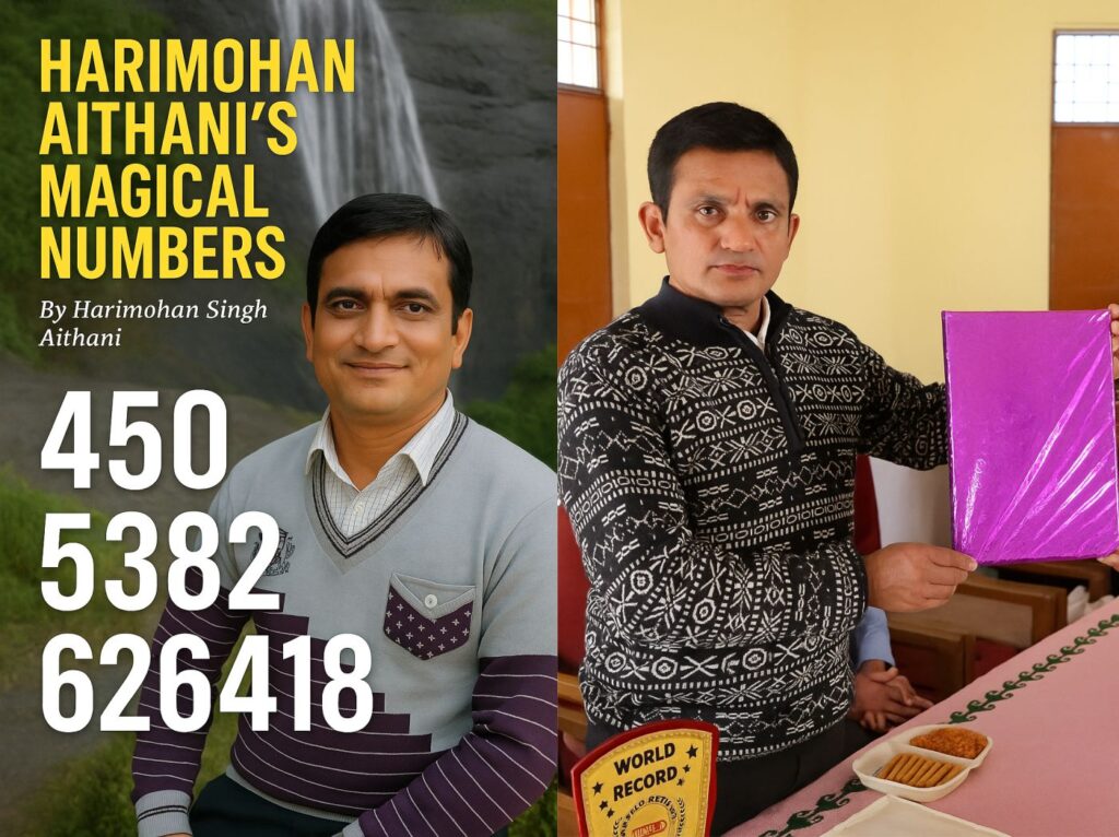 कपकोट निवासी हरिमोहन सिंह ऐठानी ने 3 से 10 अंकों तक की रहस्यमयी संख्याओं को विभिन्न अद्वितीय पैटर्न में खोजा है।